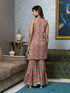AAHELI AANYA FLORAL PRINTED KURTI & SHARARA SET AAHELI AANYA FLORAL PRINTED KURTI & SHARARA SET